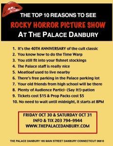 Rocky Horror Picture Show's 40th Anniversary, October 30th & 31st @ The Palace Danbury | Danbury | Connecticut | United States