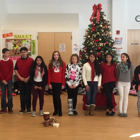 St. Peter's Students sing Joy to the World