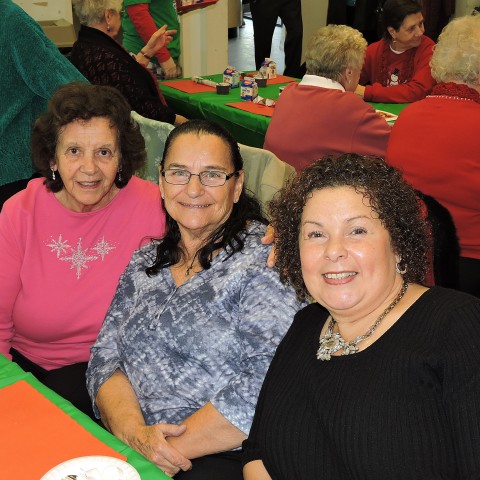 Friends having Fun at the Jingle Mingle 2015