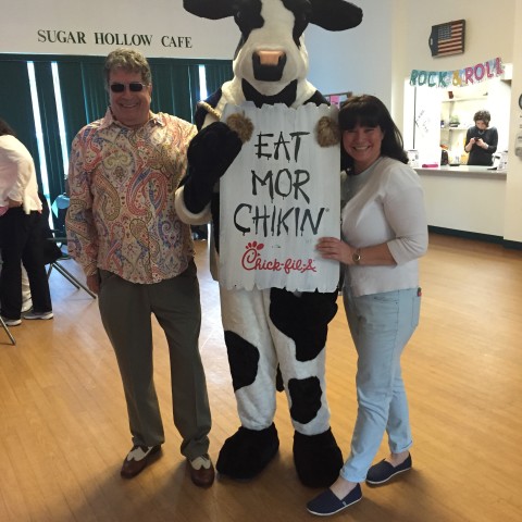 The message is clear... Eat Mor Chikin'