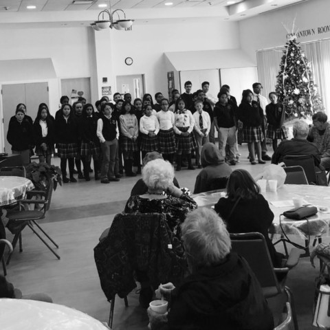 St. Peter's School K-8 singing Merry Christmas