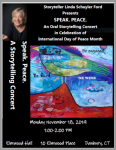 Speak. Peace. A Storytelling Concert @ Elmwood Hall Danbury Senior Center | Danbury | Connecticut | United States