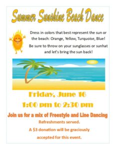 Summer Sunshine Beach Dance @ Danbury Senior Center | Danbury | Connecticut | United States