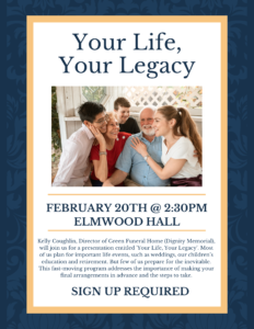 Your Life, Your Legacy: Planning For the Future @ Elmwood Hall - Danbury Senior Center | Danbury | Connecticut | United States