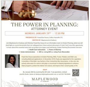 The Power in Planning Attorney Event @ Maplewood at Danbury | Danbury | Connecticut | United States