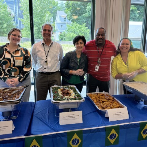 Staff and volunteers at the Brazilian Cultural Celebration